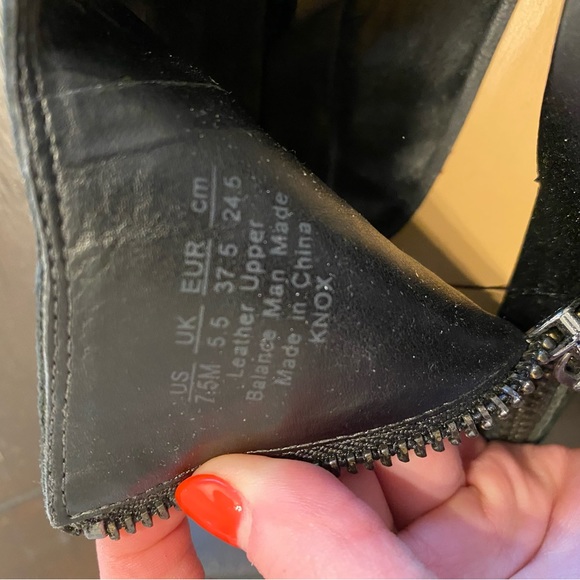 Franco Sarto Open-Toed Heeled Booties - Picture 5 of 5